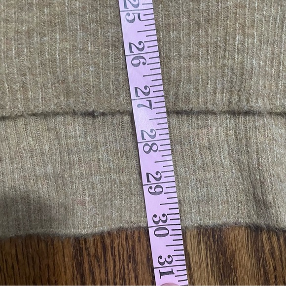 Free People Intimately Oversized Waffle Knit Sweater Tan Nubuck Size XS/Small - Picture 6 of 9